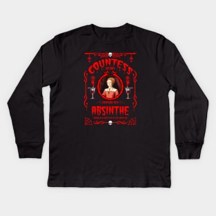 ABSINTHE MONSTERS (COUNTESS BATHORY) Kids Long Sleeve T-Shirt